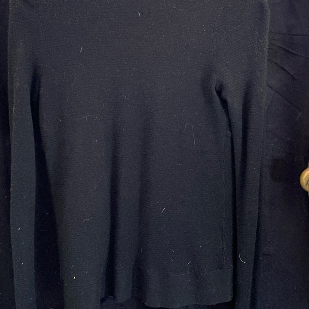 LOFT Black Draped Cardigan Sweater - Picture 7 of 8